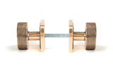 From The Anvil - Polished Bronze Brompton Mortice/Rim Knob Set (Square) | Sku. 46793 | Trade Door Handles.
