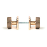 From The Anvil - Polished Bronze Brompton Mortice/Rim Knob Set (Square) | Sku. 46793 | Trade Door Handles.