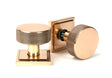From The Anvil - Polished Bronze Brompton Mortice/Rim Knob Set (Square) | Sku. 46793 | Trade Door Handles.