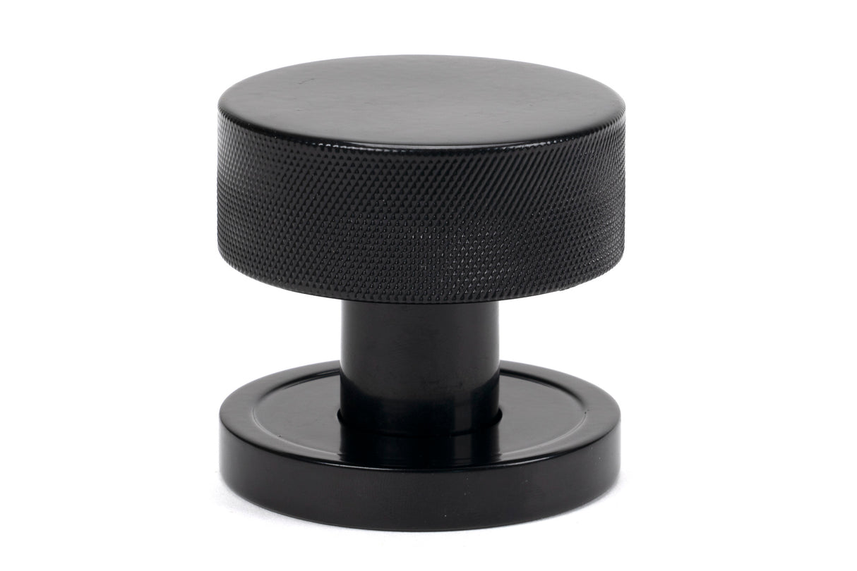 From The Anvil - Black Brompton Mortice/Rim Knob Set (Plain) | Sku. 46794 | Trade Door Handles.