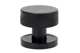 From The Anvil - Black Brompton Mortice/Rim Knob Set (Plain) | Sku. 46794 | Trade Door Handles.