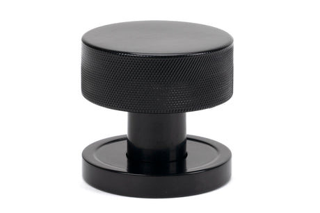 From The Anvil - Black Brompton Mortice/Rim Knob Set (Plain) | Sku. 46794 | Trade Door Handles.