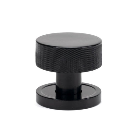 From The Anvil - Black Brompton Mortice/Rim Knob Set (Plain) | Sku. 46794 | Trade Door Handles.
