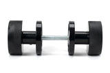From The Anvil - Black Brompton Mortice/Rim Knob Set (Plain) | Sku. 46794 | Trade Door Handles.