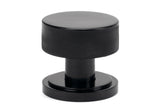 From The Anvil - Black Brompton Mortice/Rim Knob Set (Art Deco) | Sku. 46795 | Trade Door Handles.