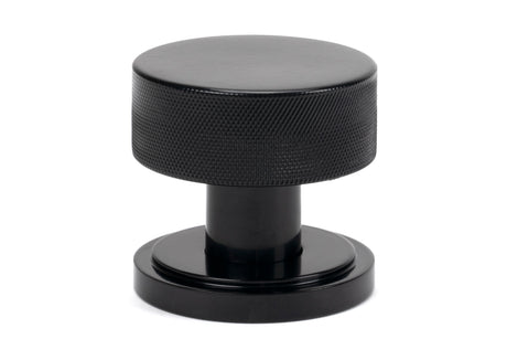 From The Anvil - Black Brompton Mortice/Rim Knob Set (Art Deco) | Sku. 46795 | Trade Door Handles.