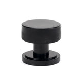From The Anvil - Black Brompton Mortice/Rim Knob Set (Art Deco) | Sku. 46795 | Trade Door Handles.