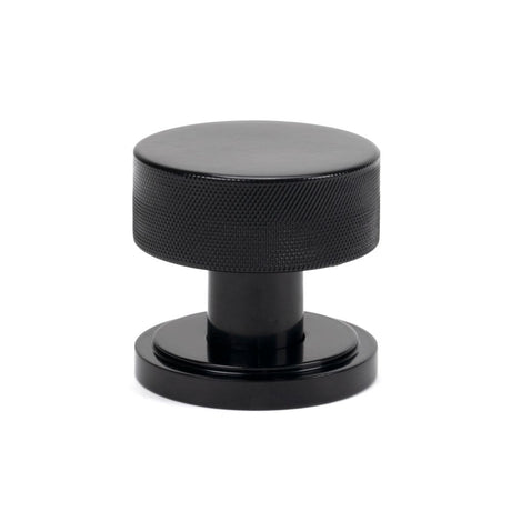 From The Anvil - Black Brompton Mortice/Rim Knob Set (Art Deco) | Sku. 46795 | Trade Door Handles.