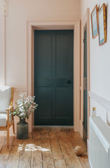 From The Anvil - Black Brompton Mortice/Rim Knob Set (Art Deco) | Sku. 46795 | Trade Door Handles.