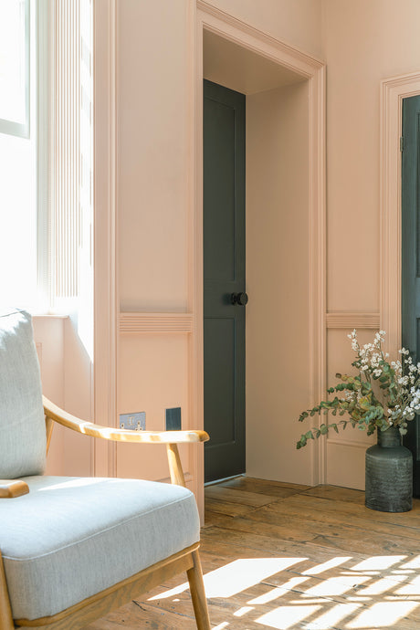 From The Anvil - Black Brompton Mortice/Rim Knob Set (Art Deco) | Sku. 46795 | Trade Door Handles.