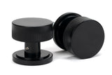 From The Anvil - Black Brompton Mortice/Rim Knob Set (Art Deco) | Sku. 46795 | Trade Door Handles.