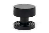 From The Anvil - Black Brompton Mortice/Rim Knob Set (Beehive) | Sku. 46796 | Trade Door Handles.