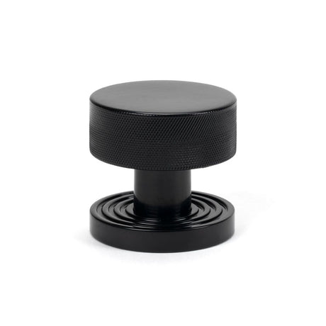 From The Anvil - Black Brompton Mortice/Rim Knob Set (Beehive) | Sku. 46796 | Trade Door Handles.