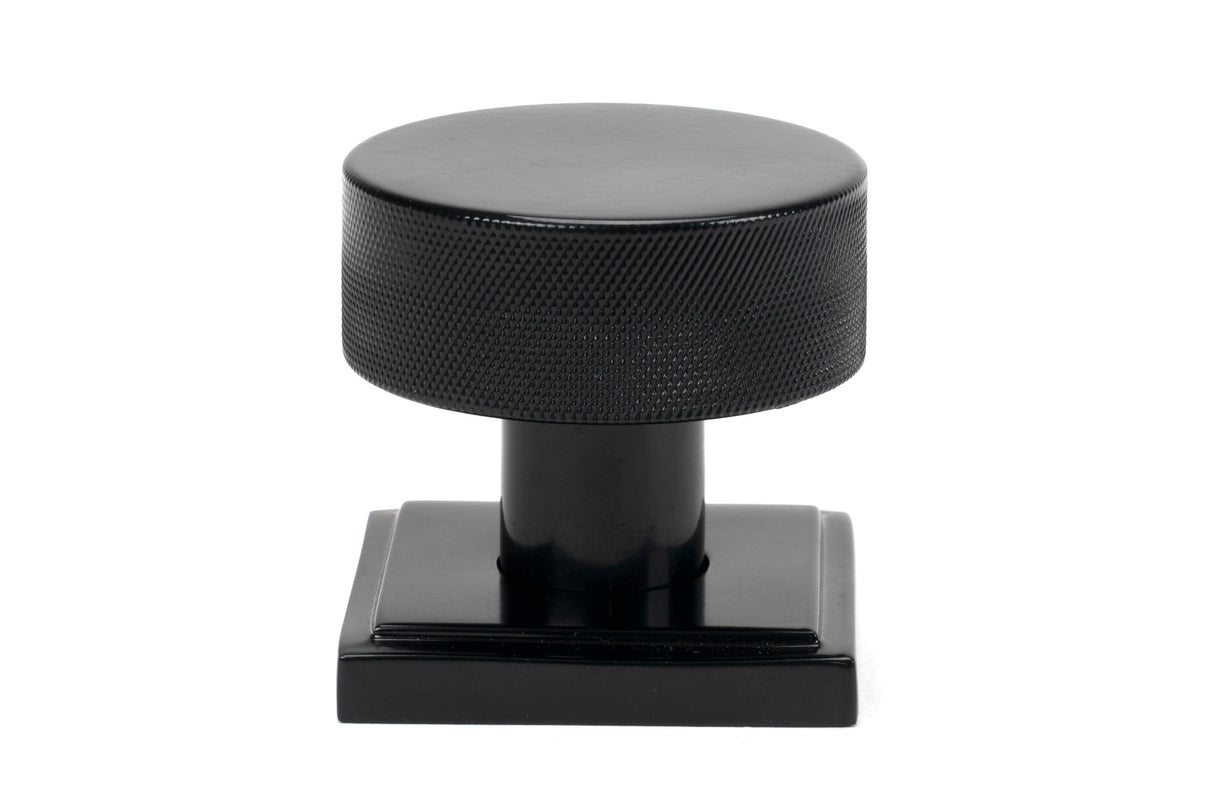 From The Anvil - Black Brompton Mortice/Rim Knob Set (Square) | Sku. 46797 | Trade Door Handles.