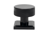 From The Anvil - Black Brompton Mortice/Rim Knob Set (Square) | Sku. 46797 | Trade Door Handles.