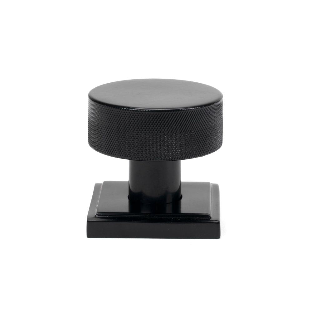 From The Anvil - Black Brompton Mortice/Rim Knob Set (Square) | Sku. 46797 | Trade Door Handles.