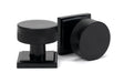 From The Anvil - Black Brompton Mortice/Rim Knob Set (Square) | Sku. 46797 | Trade Door Handles.