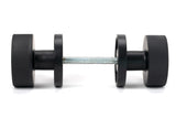 From The Anvil - Matt Black Brompton Mortice/Rim Knob Set (Plain) | Sku. 46798 | Trade Door Handles.
