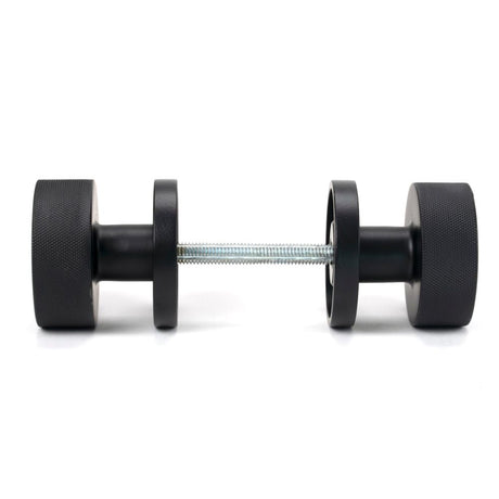 From The Anvil - Matt Black Brompton Mortice/Rim Knob Set (Beehive) | Sku. 46800 | Trade Door Handles.