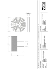 From The Anvil - Matt Black Brompton Mortice/Rim Knob Set (Beehive) | Sku. 46800 | Trade Door Handles.