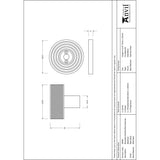 From The Anvil - Matt Black Brompton Mortice/Rim Knob Set (Beehive) | Sku. 46800 | Trade Door Handles.
