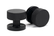 From The Anvil - Matt Black Brompton Mortice/Rim Knob Set (Beehive) | Sku. 46800 | Trade Door Handles.