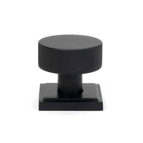 From The Anvil - Matt Black Brompton Mortice/Rim Knob Set (Square) | Sku. 46801 | Trade Door Handles.