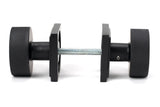 From The Anvil - Matt Black Brompton Mortice/Rim Knob Set (Square) | Sku. 46801 | Trade Door Handles.