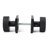 From The Anvil - Matt Black Brompton Mortice/Rim Knob Set (Square) | Sku. 46801 | Trade Door Handles.