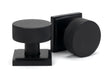 From The Anvil - Matt Black Brompton Mortice/Rim Knob Set (Square) | Sku. 46801 | Trade Door Handles.