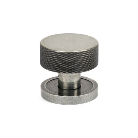 From The Anvil - Pewter Brompton Mortice/Rim Knob Set (Plain) | Sku. 46802 | Trade Door Handles.