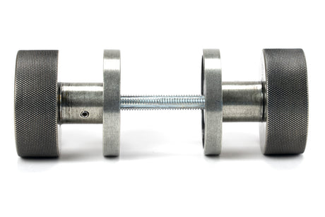 From The Anvil - Pewter Brompton Mortice/Rim Knob Set (Plain) | Sku. 46802 | Trade Door Handles.