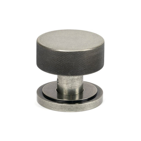 From The Anvil - Pewter Brompton Mortice/Rim Knob Set (Art Deco) | Sku. 46803 | Trade Door Handles.