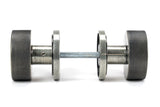 From The Anvil - Pewter Brompton Mortice/Rim Knob Set (Art Deco) | Sku. 46803 | Trade Door Handles.