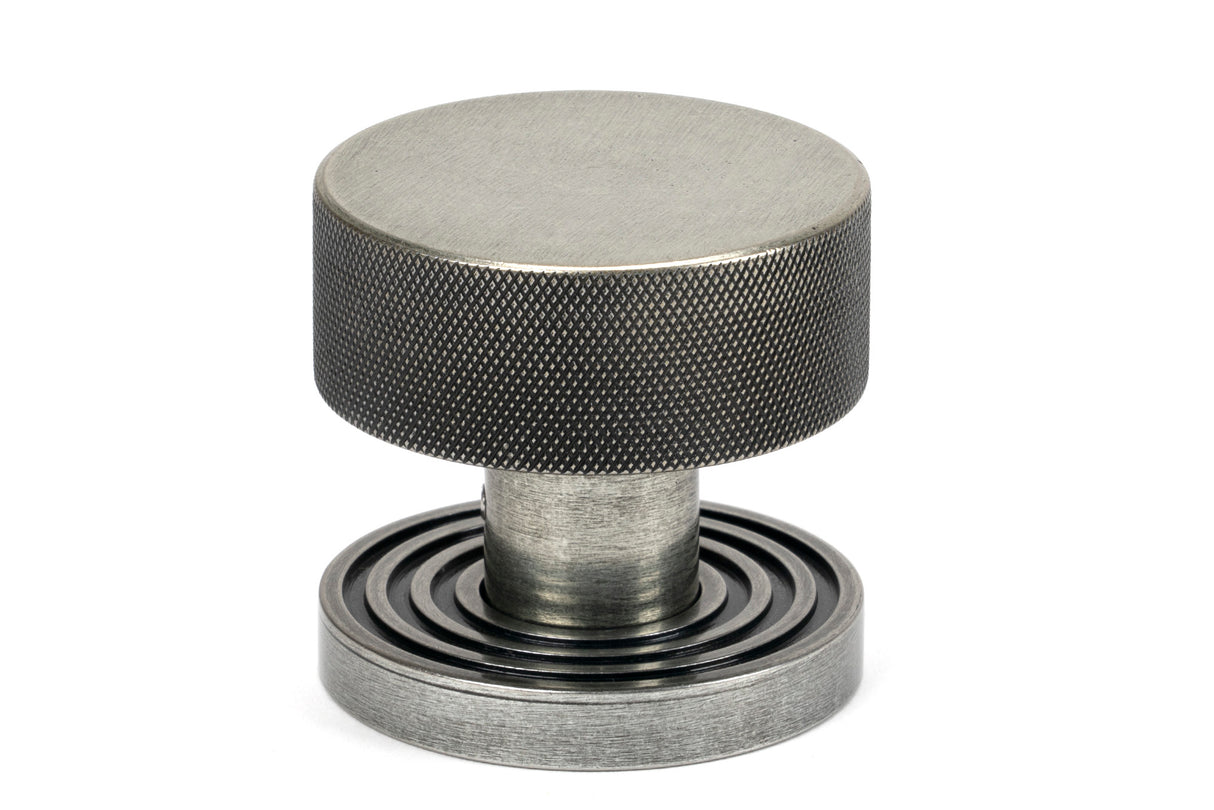 From The Anvil - Pewter Brompton Mortice/Rim Knob Set (Beehive) | Sku. 46804 | Trade Door Handles.