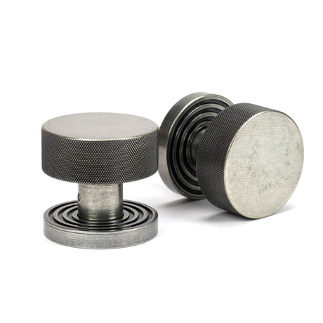 From The Anvil - Pewter Brompton Mortice/Rim Knob Set (Beehive) | Sku. 46804 | Trade Door Handles.