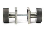 From The Anvil - Pewter Brompton Mortice/Rim Knob Set (Square) | Sku. 46805 | Trade Door Handles.