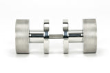 From The Anvil - Polished Marine SS (316) Brompton Mortice/Rim Knob Set (Plain) | Sku. 46806 | Trade Door Handles.