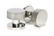 From The Anvil - Polished Marine SS (316) Brompton Mortice/Rim Knob Set (Plain) | Sku. 46806 | Trade Door Handles.