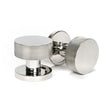 From The Anvil - Polished Marine SS (316) Brompton Mortice/Rim Knob Set (Plain) | Sku. 46806 | Trade Door Handles.