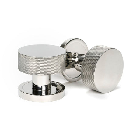 From The Anvil - Polished Marine SS (316) Brompton Mortice/Rim Knob Set (Plain) | Sku. 46806 | Trade Door Handles.
