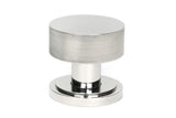 From The Anvil - Polished Marine SS (316) Brompton Mortice/Rim Knob Set (Art Deco) | Sku. 46807 | Trade Door Handles.