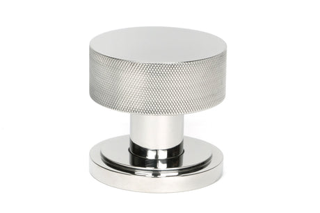 From The Anvil - Polished Marine SS (316) Brompton Mortice/Rim Knob Set (Art Deco) | Sku. 46807 | Trade Door Handles.