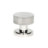 From The Anvil - Polished Marine SS (316) Brompton Mortice/Rim Knob Set (Art Deco) | Sku. 46807 | Trade Door Handles.