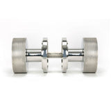 From The Anvil - Polished Marine SS (316) Brompton Mortice/Rim Knob Set (Art Deco) | Sku. 46807 | Trade Door Handles.
