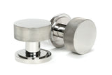 From The Anvil - Polished Marine SS (316) Brompton Mortice/Rim Knob Set (Art Deco) | Sku. 46807 | Trade Door Handles.