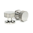 From The Anvil - Polished Marine SS (316) Brompton Mortice/Rim Knob Set (Art Deco) | Sku. 46807 | Trade Door Handles.