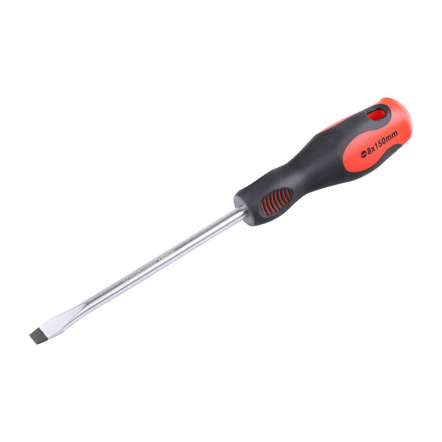 This is an image of Timco - Screwdriver - Slotted 8.0 x 1.6 x 150mm (1 Each Clip) 468080