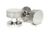 From The Anvil - Polished Marine SS (316) Brompton Mortice/Rim Knob Set (Beehive) | Sku. 46808 | Trade Door Handles.