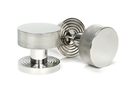 From The Anvil - Polished Marine SS (316) Brompton Mortice/Rim Knob Set (Beehive) | Sku. 46808 | Trade Door Handles.